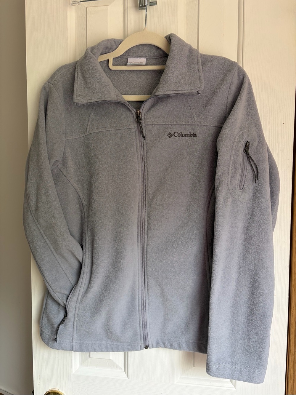 Columbia Gray Full-Zip Fleece Jacket